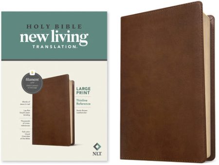 NLT Large Print Thinline Reference Bible, Filament Enabled Edition (Red Letter, Leatherlike, Rustic Brown) Sale