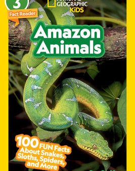 Amazon Animals (National Geographic Kids Readers, Level 3): 100 Fun Facts about Snakes, Sloths, Spiders, and More For Sale