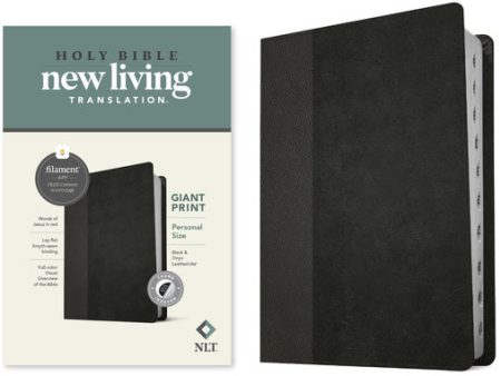 NLT Personal Size Giant Print Bible, Filament Enabled Edition (Red Letter, Leatherlike, Black Onyx, Indexed) Supply