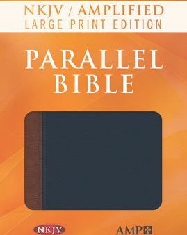 NKJV Amplified Parallel Bible, Flexisoft (Imitation Leather, Blue Brown) Online Hot Sale