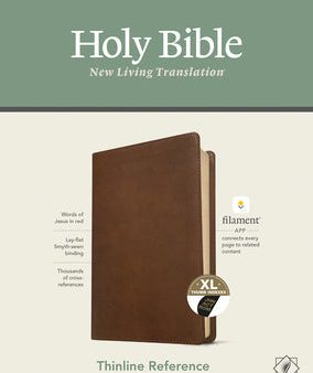 NLT Large Print Thinline Reference Bible, Filament Enabled Edition (Red Letter, Leatherlike, Rustic Brown, Indexed) Supply