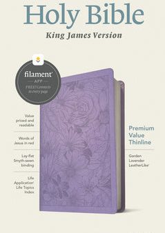 KJV Premium Value Thinline Bible, Filament Enabled (Leatherlike, Garden Lavender, Red Letter) Online now