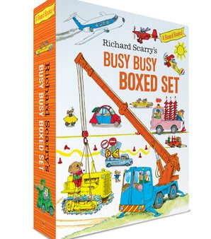 Richard Scarry s Busy Busy Boxed Set: Busy Busy Airport; Busy Busy Cars and Trucks; Busy Busy Construction Site; Busy Busy Farm Fashion