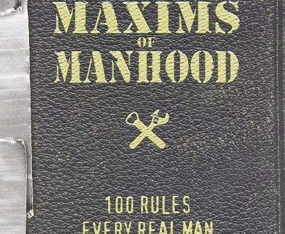 The Maxims Of Manhood Cheap